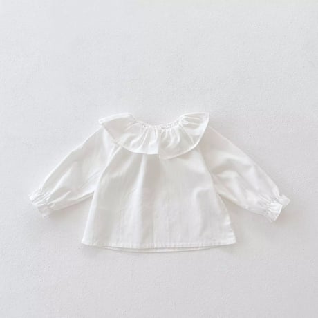 つの耳帽子付きデニムサロペット or フリルブラウス(1768)