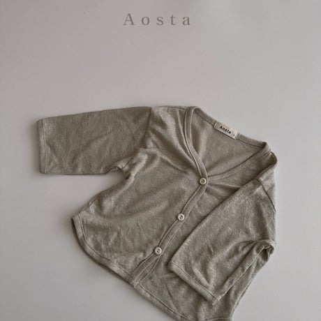 即納【Aosta】リネンカーディガン(2955)