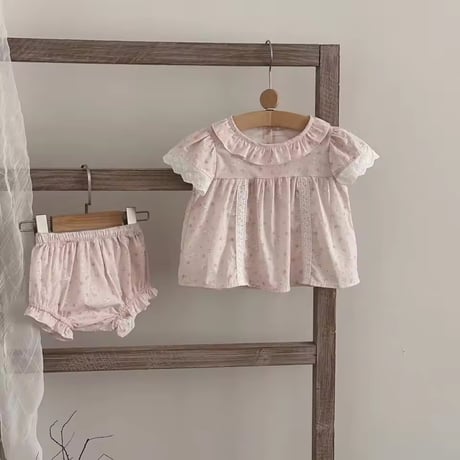 baby pinkラビットガーリーセットアップ(2199)