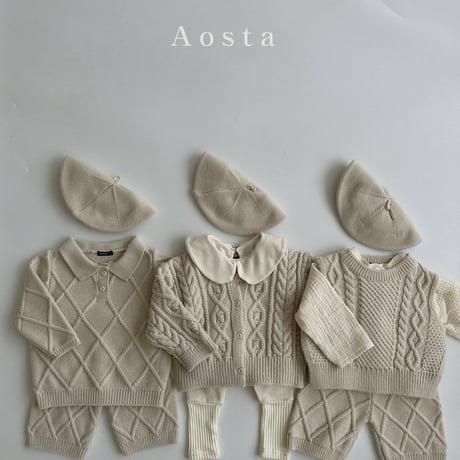 即納【Aosta】knit beret (a19)