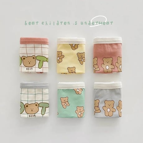 boy&girl 3pcs ゆるくまパンツセット(271)