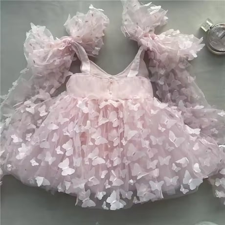 butterfly long stringチュールドレス(1056)