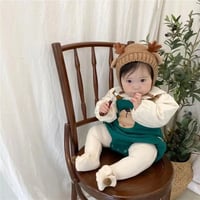 トナカイかぎ針編みボンネット(406)