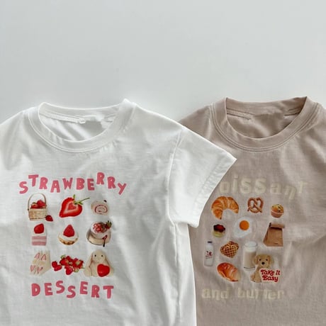 strawberry × croissant Tシャツ(3154)