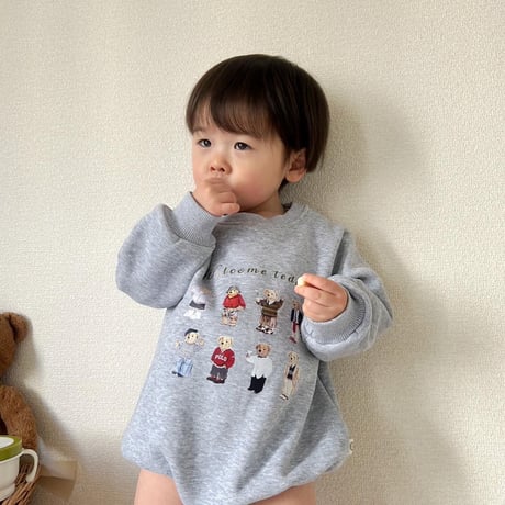 welcome teddyロンパース(2439)