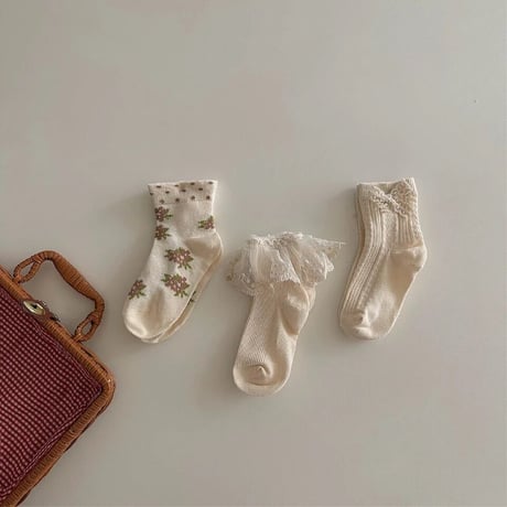 3pcs girlsソックス(319)