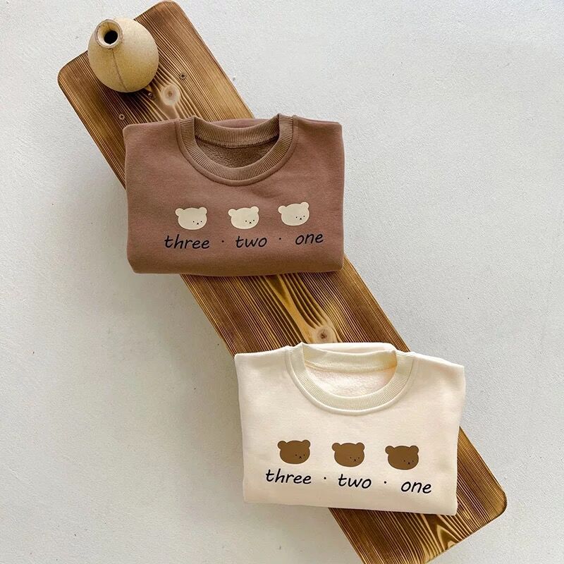 2color 裏起毛くまthreeロンパース(1917) | こどもふく🧸mocokids
