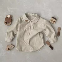 くま襟ポイント刺繍シャツ(2299)
