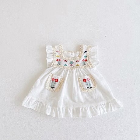 フラワーガーデン刺繍ワンピース(1761)