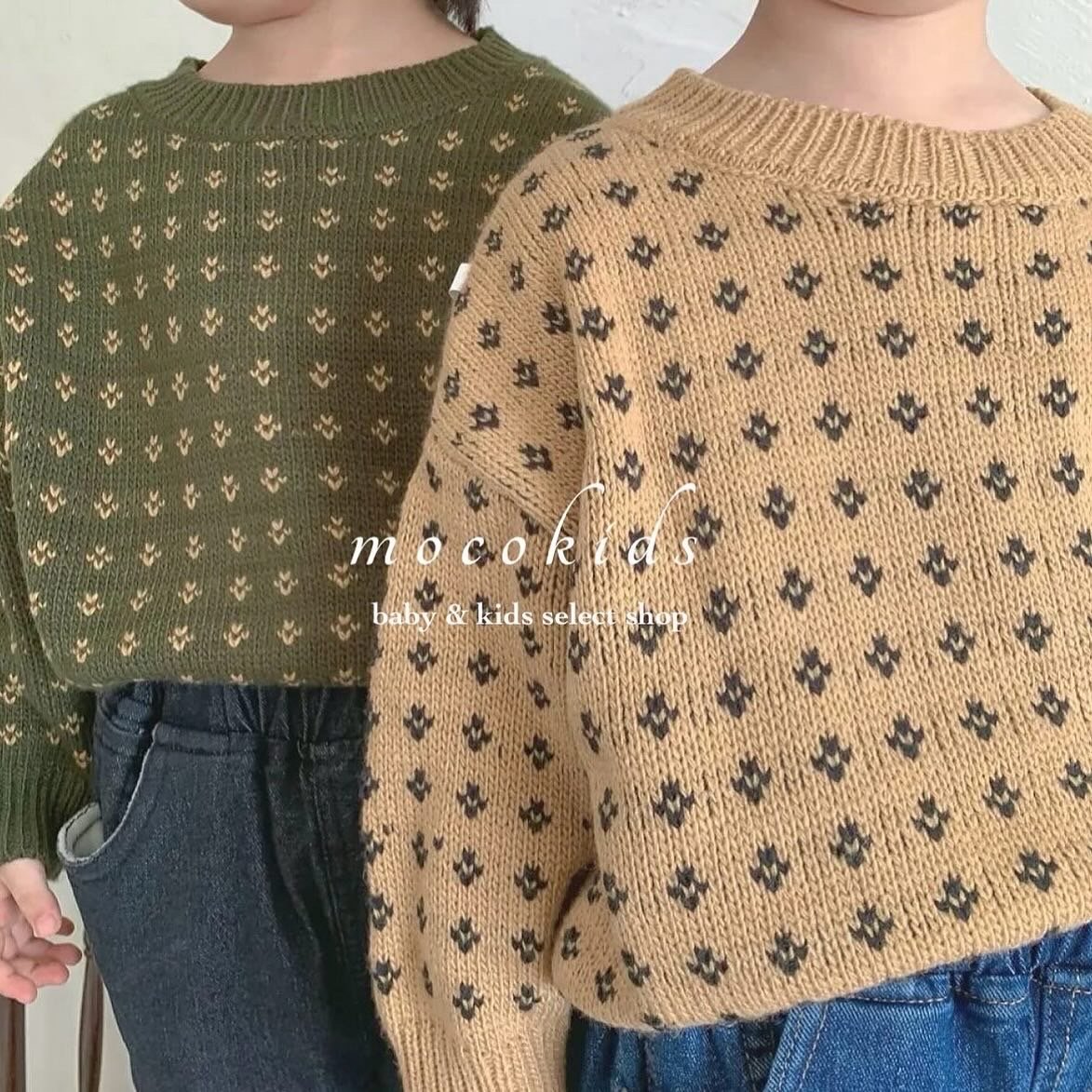 2color レトロニットセーター(3338) | こどもふく moco kids 2color レトロニットセーター(3338) | こどもふく moco kids