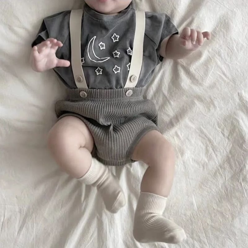 サスペンダーバイカラーリブブルマ(3251) | こどもふく moco kids