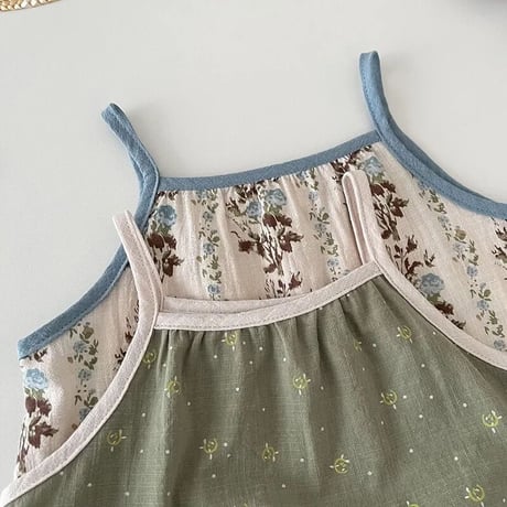vintage flower キャミセットアップ(3164)