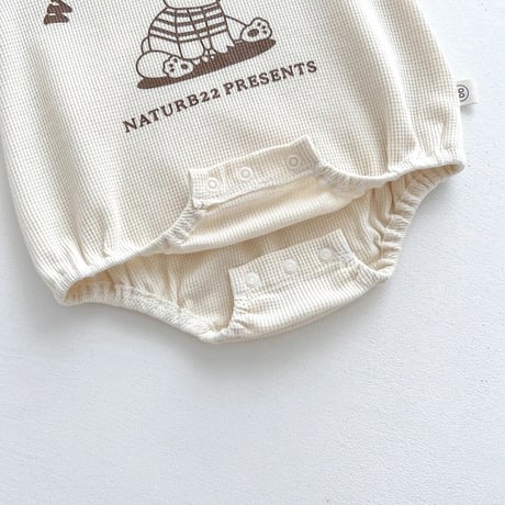 ワッフルくまwild and freeロンパース(3070)