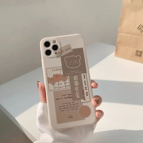レトロチョコレートくまiPhoneケース(1625)