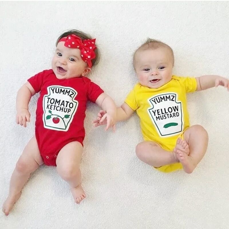2color ケチャップロンパース(402) | こどもふく moco kids 2color ケチャップロンパース(402) | こどもふく moco kids