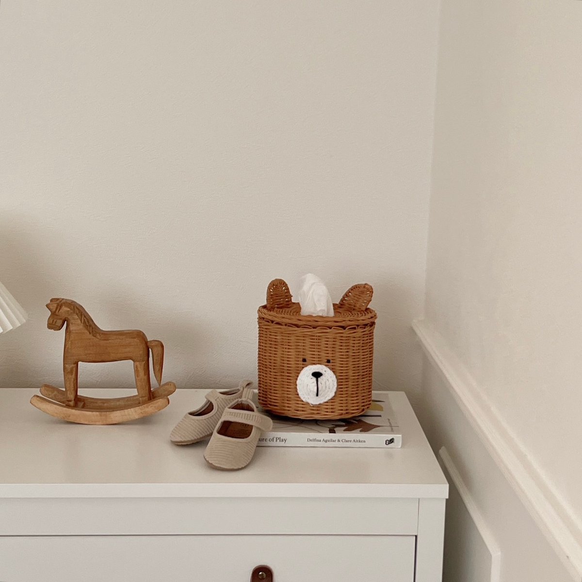 くまバスケットティッシュケース(355) | こどもふく moco kids