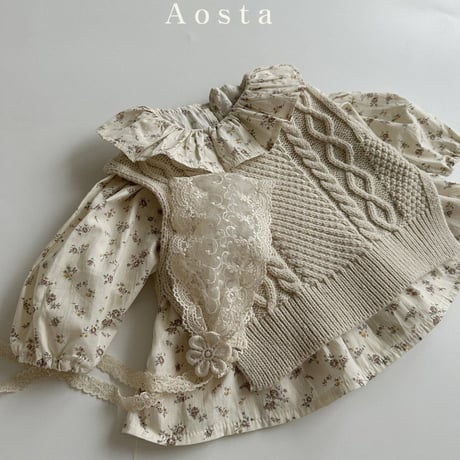 即納【Aosta】Lina blouse (a47)
