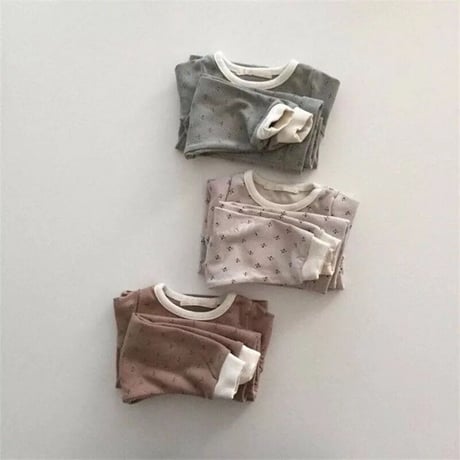 3color くすみ小花柄セットアップ(2317)