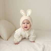 うさ耳ぴょんぴょんニットボンネット(502)