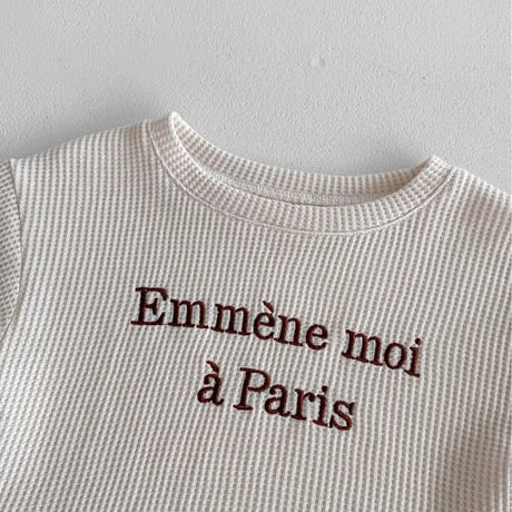 Parisロゴワッフルセットアップ(4054)