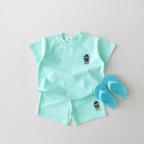 6color LAくま半袖セットアップ(4074)