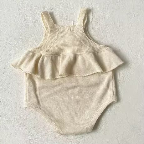 うさ耳ボンネットフリルキャミニットサロペット(877)
