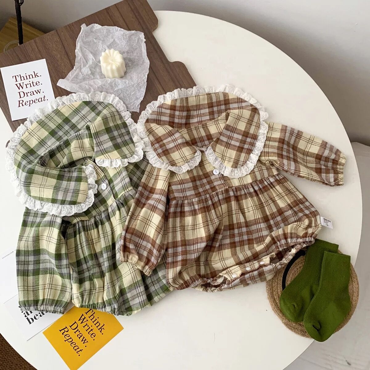 verybrain チェック柄ロンパース verybrain チェック柄ロンパース verybrain チェック柄ロンパース