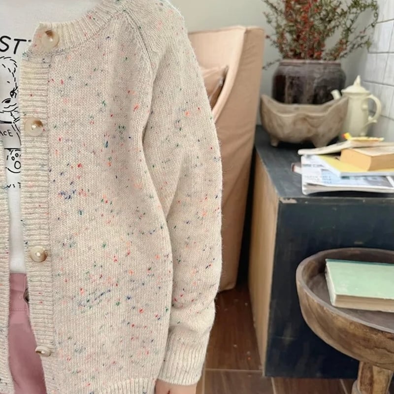 kids 3color つぶつぶニットカーディガン(4001) | こどもふく kids 3color つぶつぶニットカーディガン(4001) | こどもふく