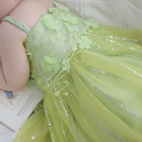 green fairy wingドレス(590)