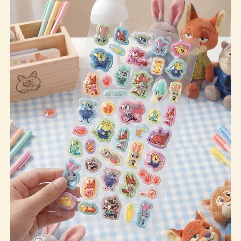 即納◇ズートピアPOPうるちゅるシール1P(1834) | こどもふく🧸mocokids