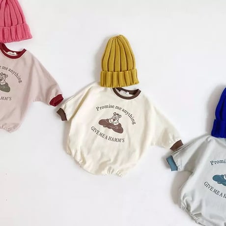 即納◆3color hamm's ロンパース(1306)