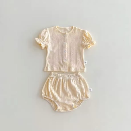 lemon/beige メローアイレットセットアップ(1153)