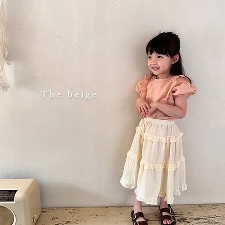 即納【The Beige】wings frill blouse(2764)