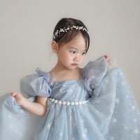 kids light blueウエストパールスノードレス(580)