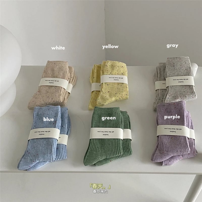 soorploom OLIVE SCORT、ソックスセット　　7Y mama 7colorつぶつぶカラーソックス(2713) | こどもふく moco kids