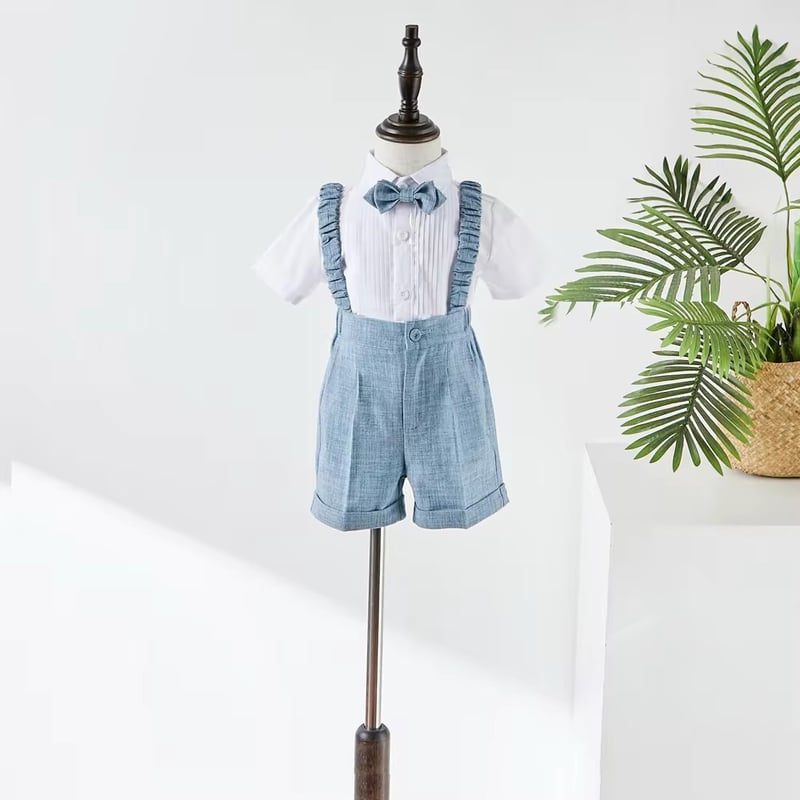 くすみブルーフォーマルスーツ(621) | こどもふく moco kids