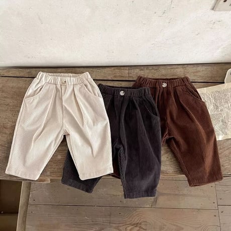 コーデュロイサス付きパンツorワイドレッグパンツ(2496)
