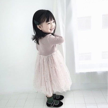 即納あり◆キラキラチュールワンピース(483)