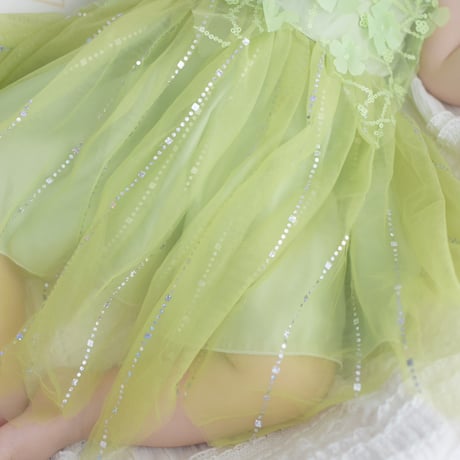 green fairy wingドレス(590)