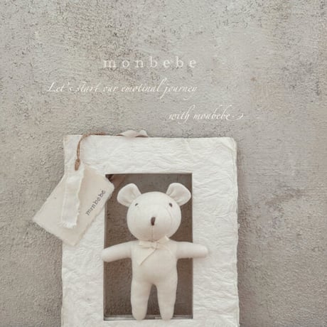 即納【monbebe】organic cotton doll (mo22)