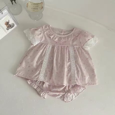 baby pinkラビットガーリーセットアップ(2199)