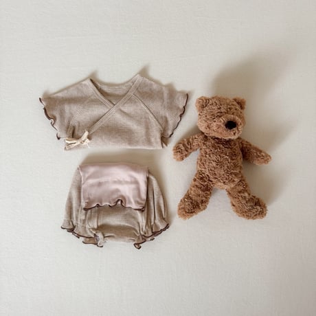 new bornワッフルセットアップ(1340)