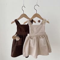 2color コーデュロイエプロンワンピース(2378)