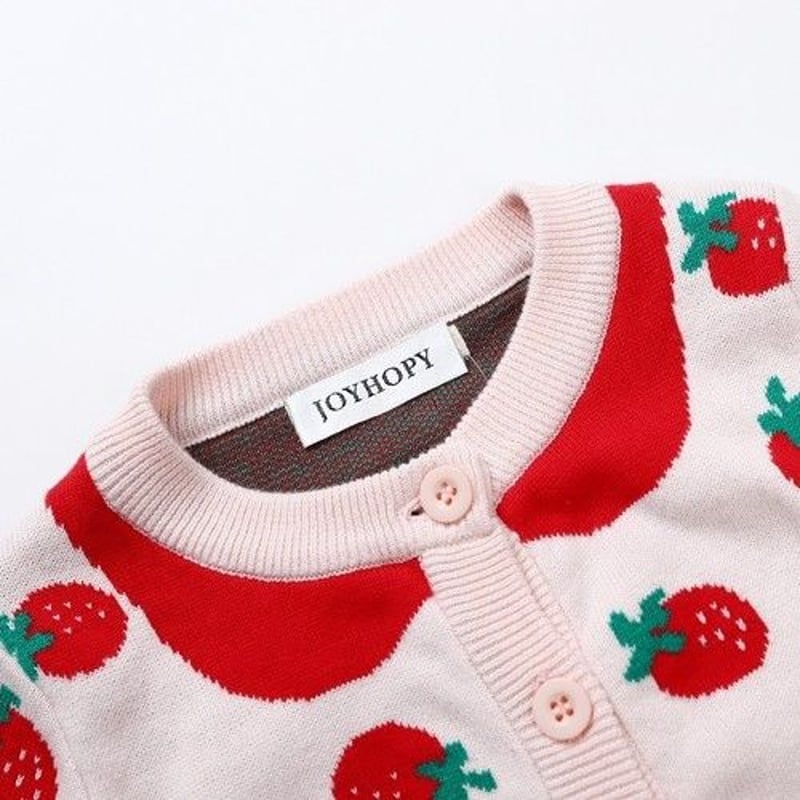 希望 初期 BABY いちごつみカーディガン 希望 初期 BABY いちごつみカーディガン