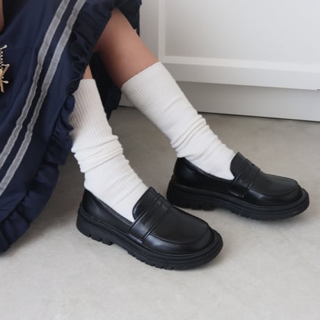 black/brown キッズベーシックパンプス(2154)