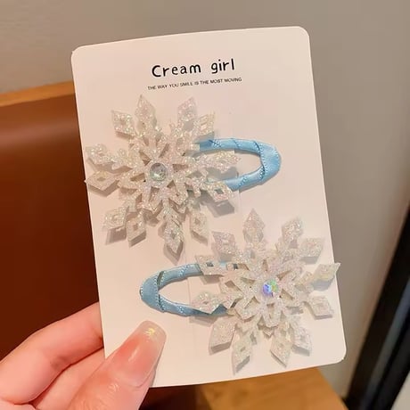 雪の結晶ヘアピン(767)