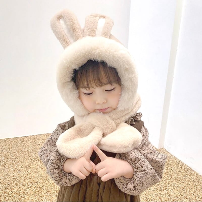6color ぴょっこりうさ耳マフラー帽子(152) | こどもふく moco kids 6color ぴょっこりうさ耳マフラー帽子(152) | こどもふく moco kids