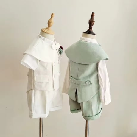 mint/white ベストフォーマルスーツ(987)