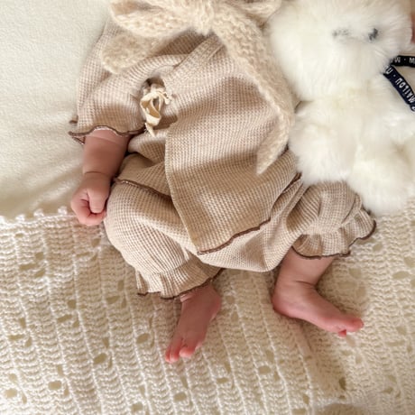 new bornワッフルセットアップ(1340)