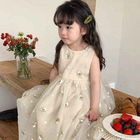 kids bearチュールワンピース(3226)